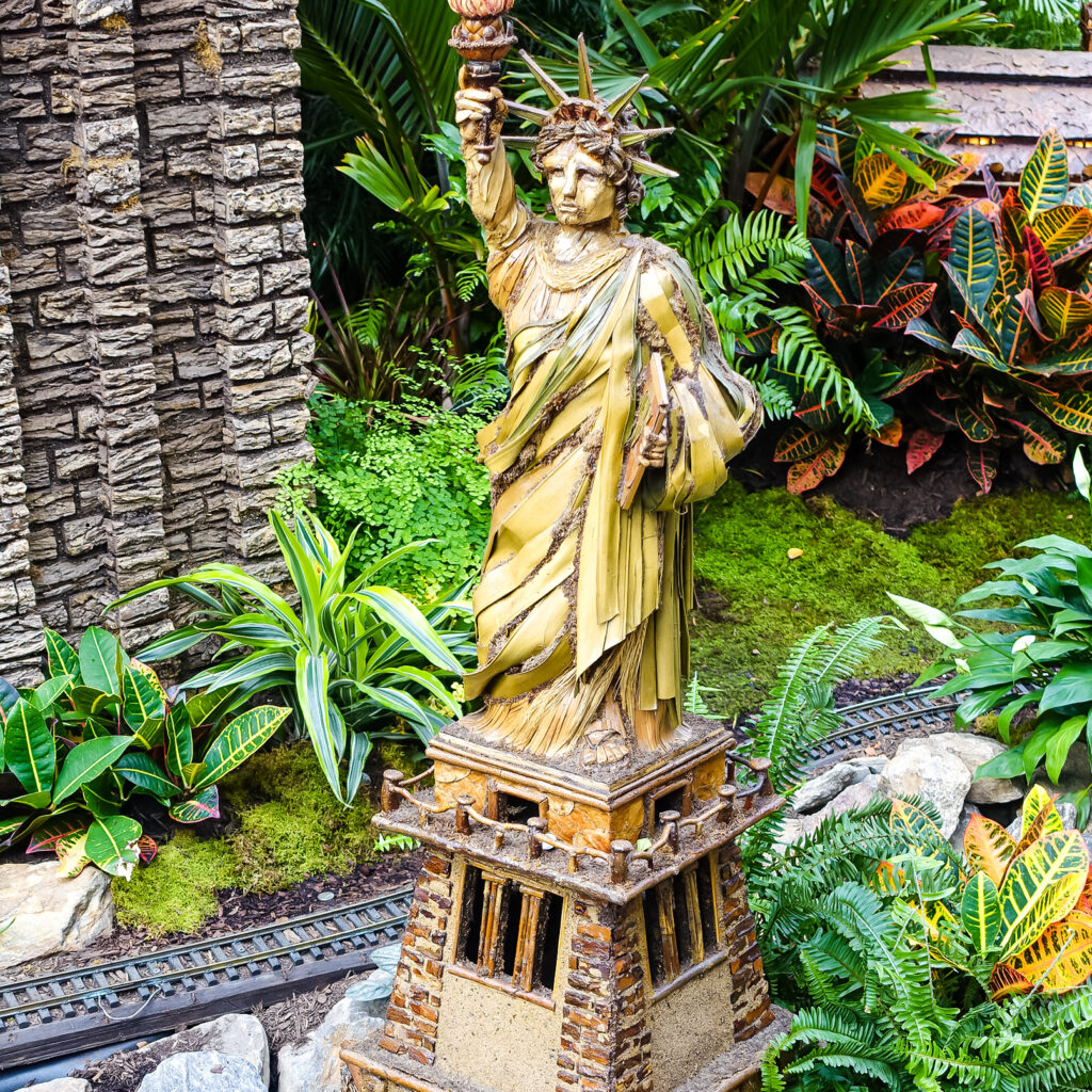 NYBG Holiday Train Show Statue of Liberty