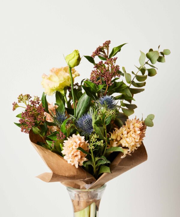 A wrapped bouquet makes a great flower gift