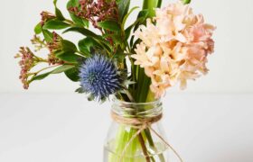 Happy Flowers in a vase with clean stems