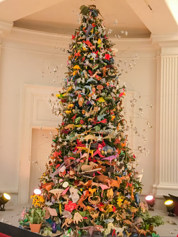Origami Christmas Tree at the American Museum of Natural History